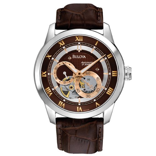 Bulova Classic Automatic Men's Stainless Steel with Brown Leather
